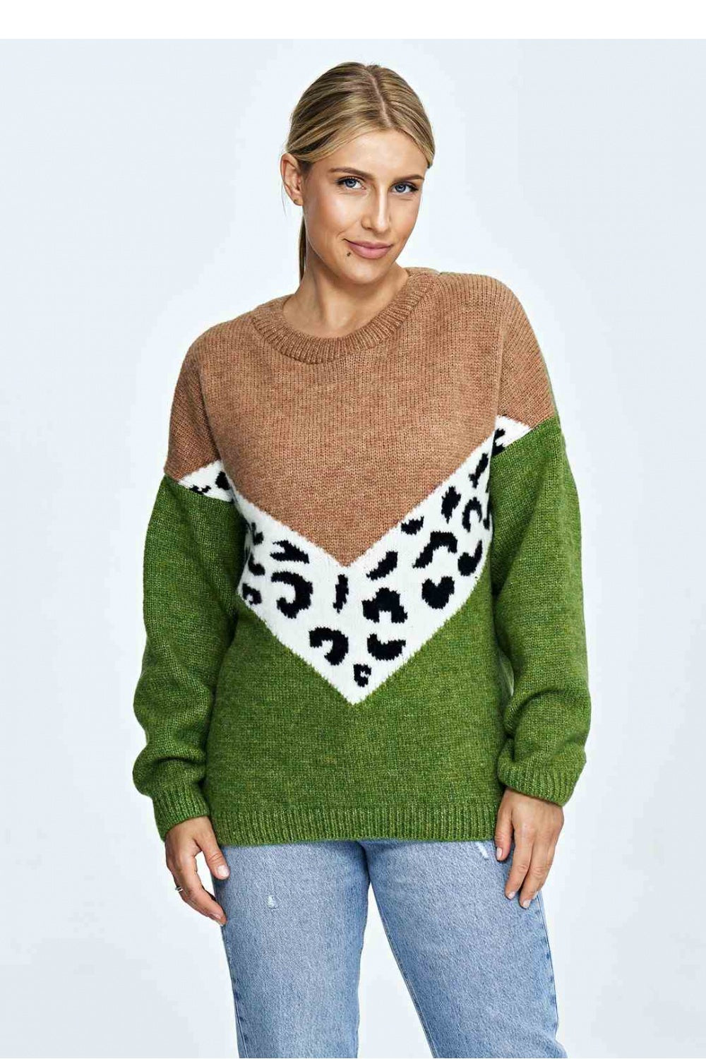 Figl Brown Long Sleeve Jumper
