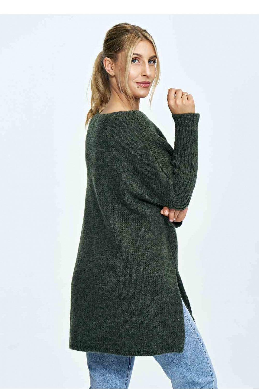 Figl Dark Olive Jumper - view 3