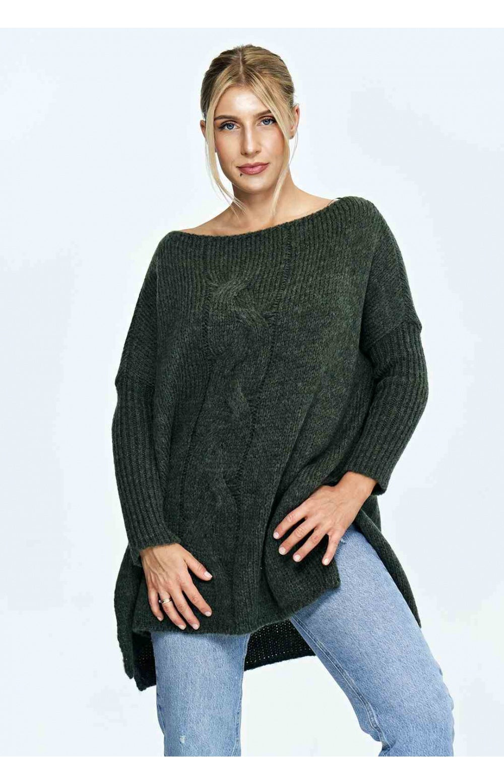 Figl Dark Olive Jumper - view 4