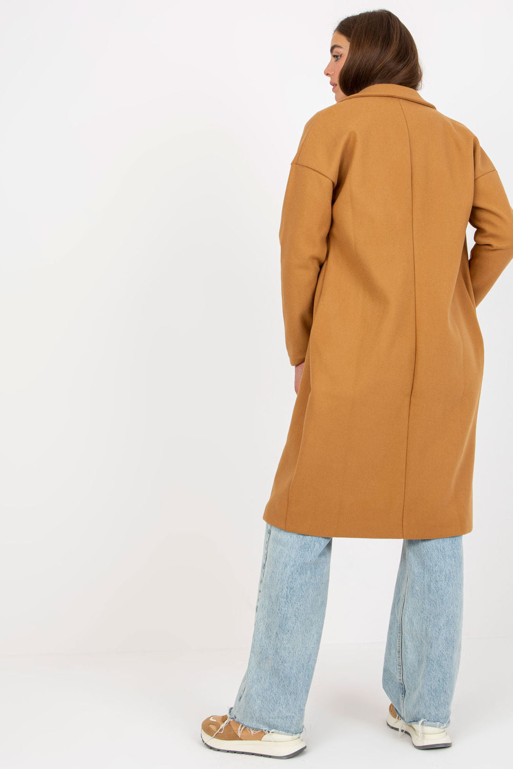 Och Bella Camel Long Sleeve Coat - view 3