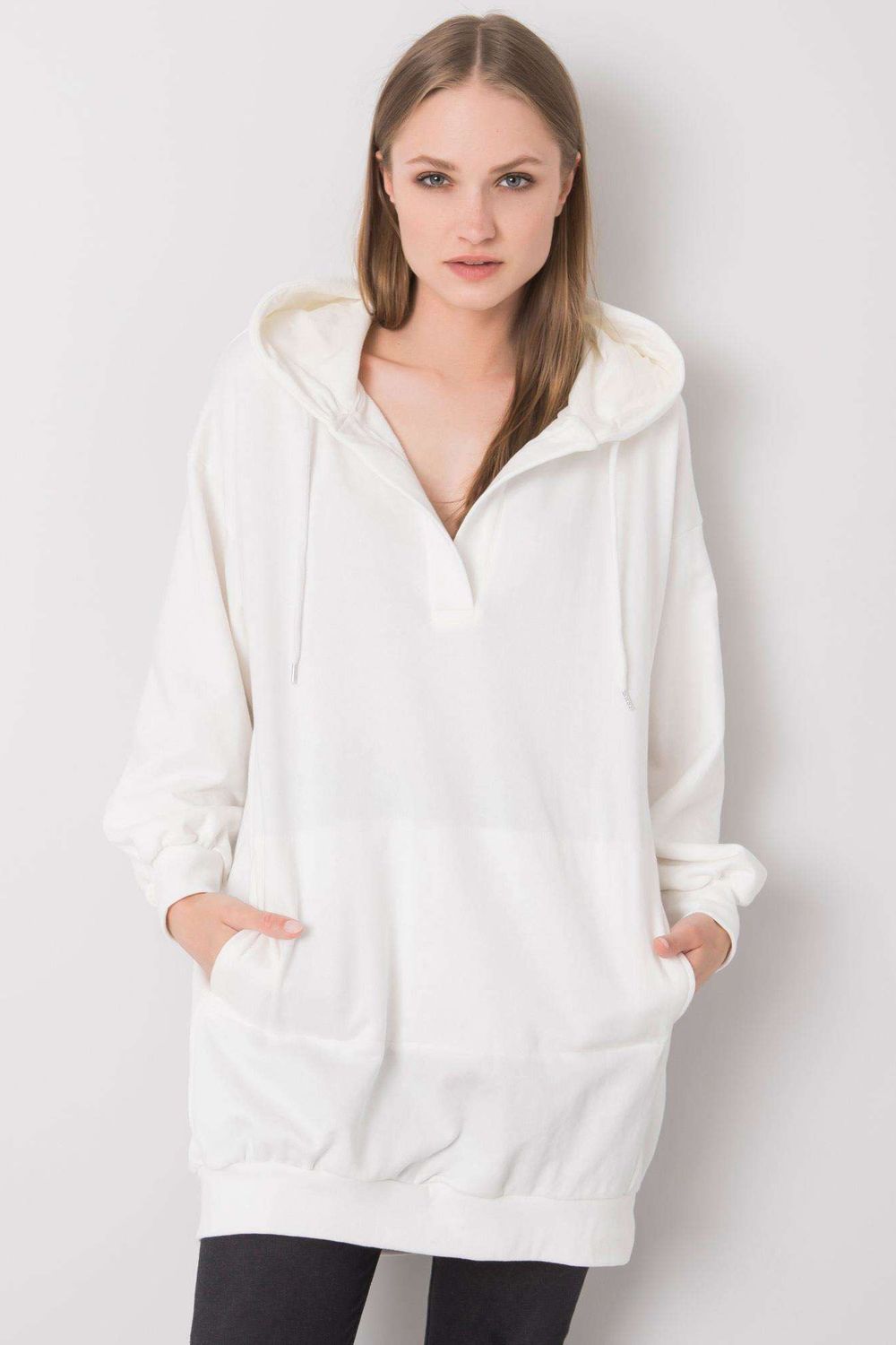Ex Moda White Hooded Sweatshirt - view 2