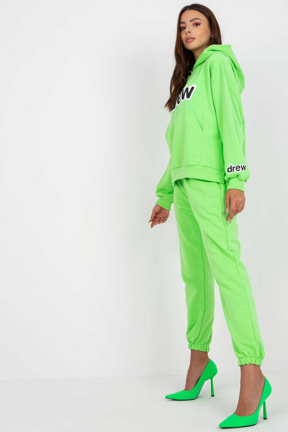 Ex Moda Neon Green Long Sleeve Co-Ord Set - view 3