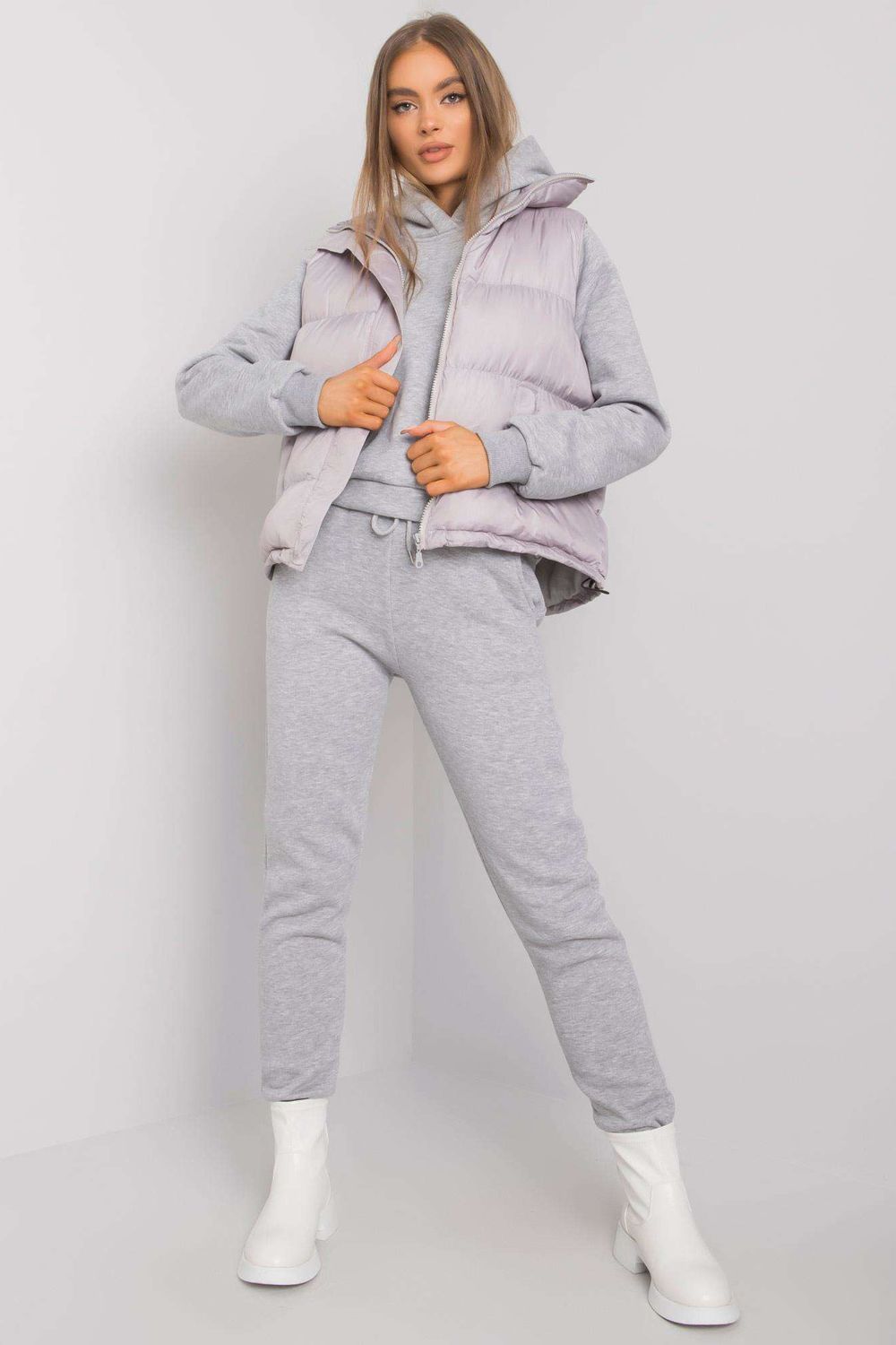 Ex Moda Grey Long Sleeve Co-Ord Set