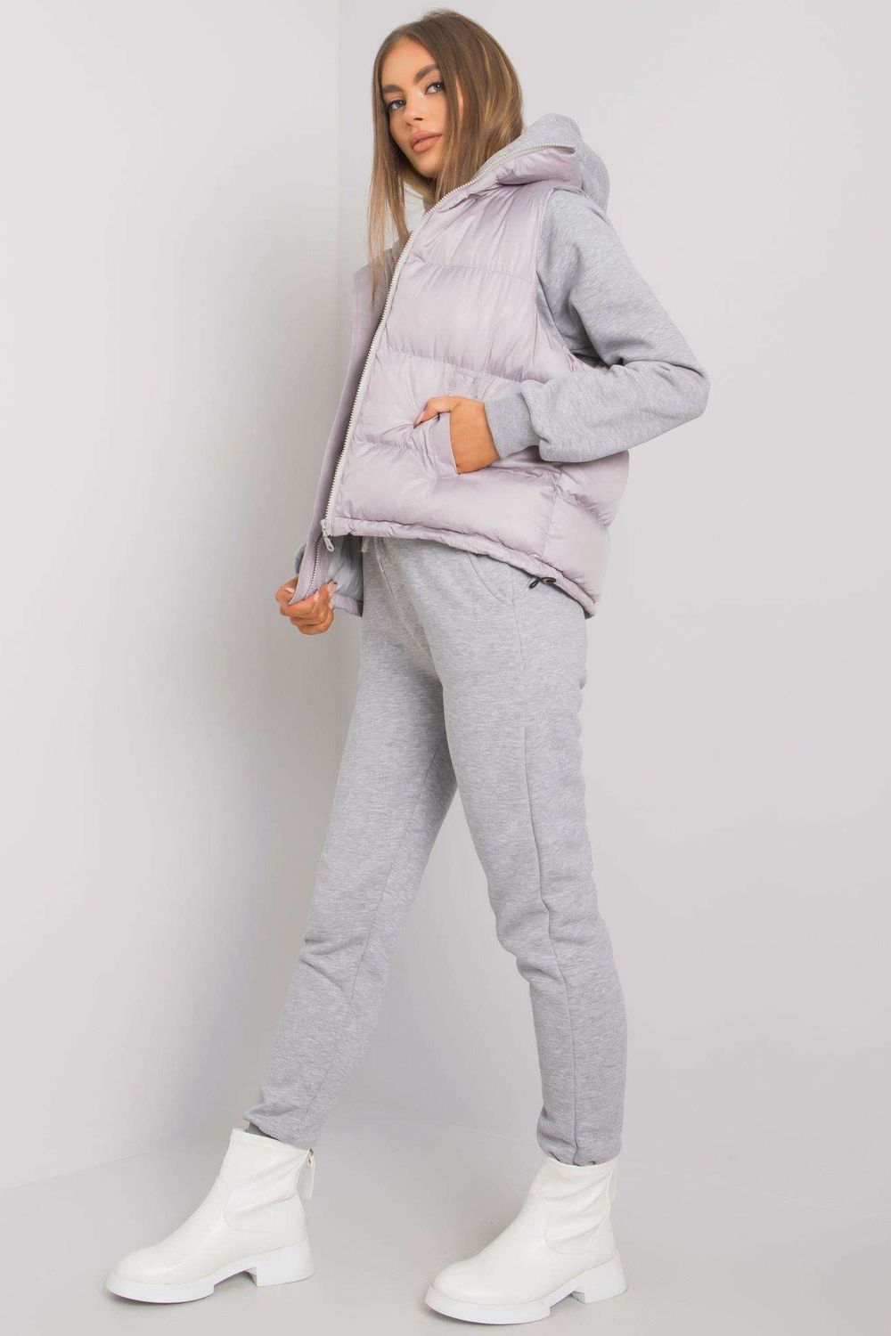 Ex Moda Grey Long Sleeve Co-Ord Set - view 2
