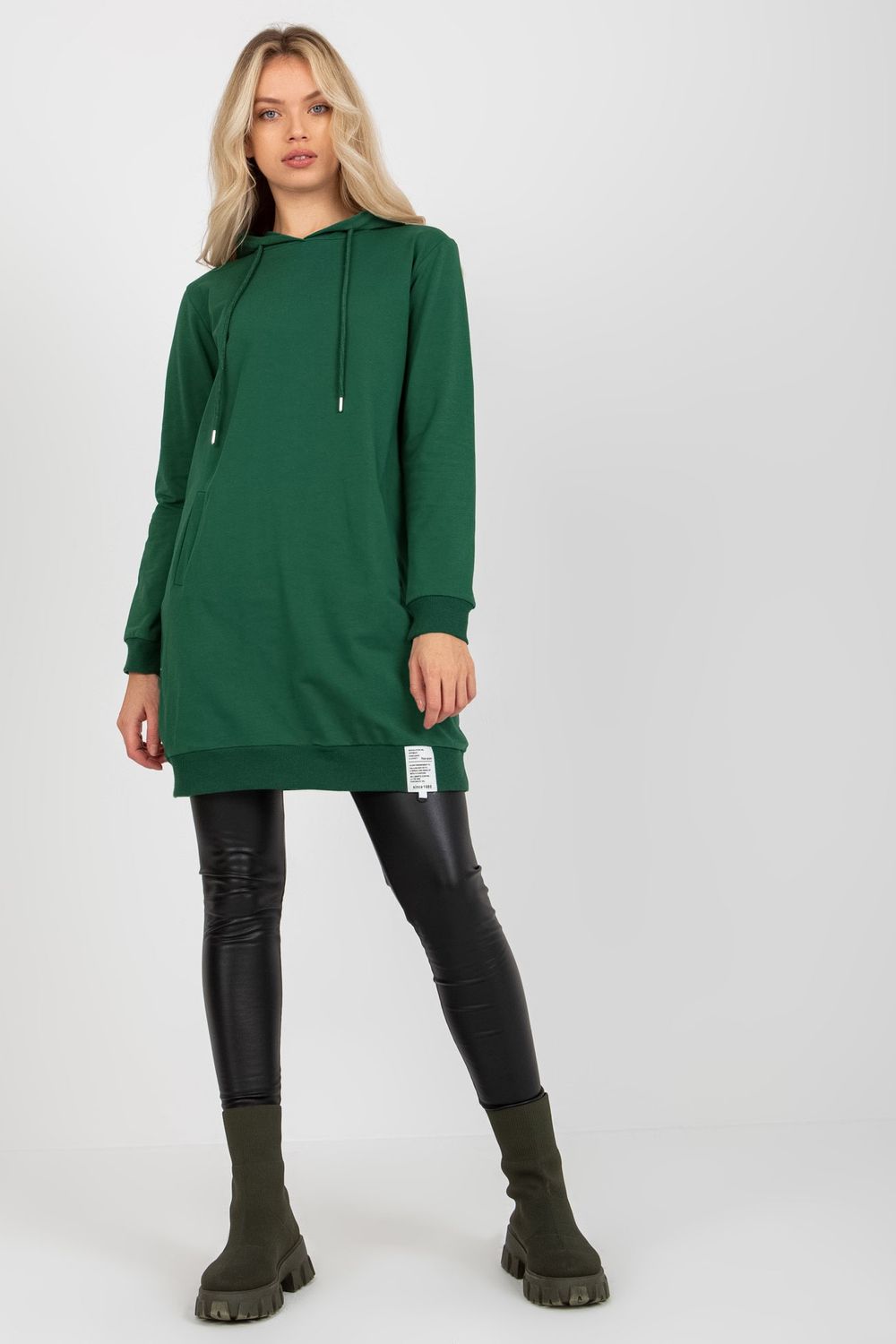 Relevance Dark Green Long Sleeve Dress