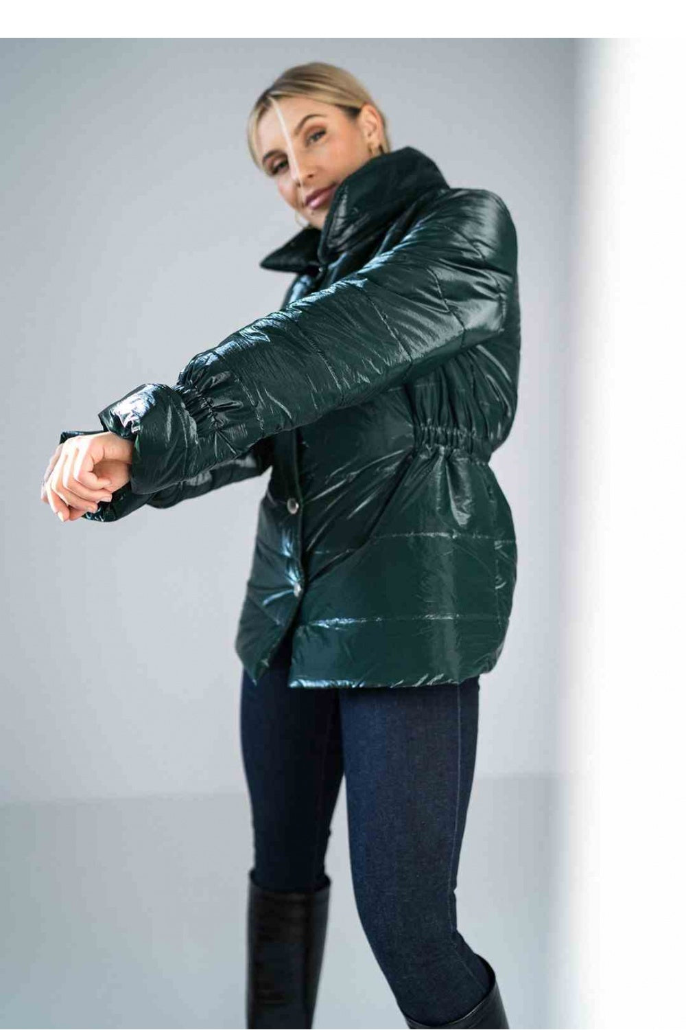 Figl Green Collared Jacket - view 2