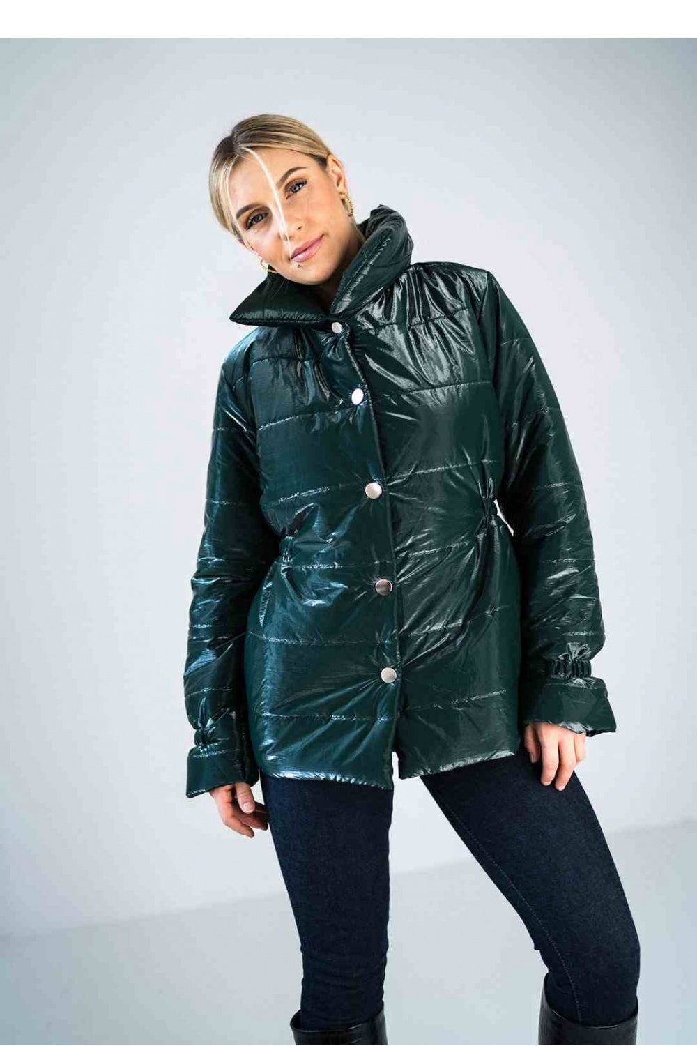 Figl Green Collared Jacket - view 4