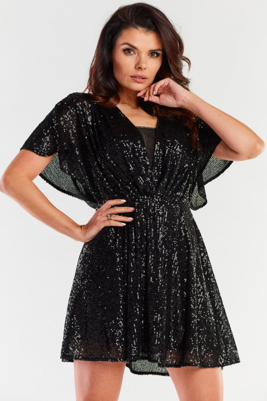 Awama Black Bodycon Evening Dress