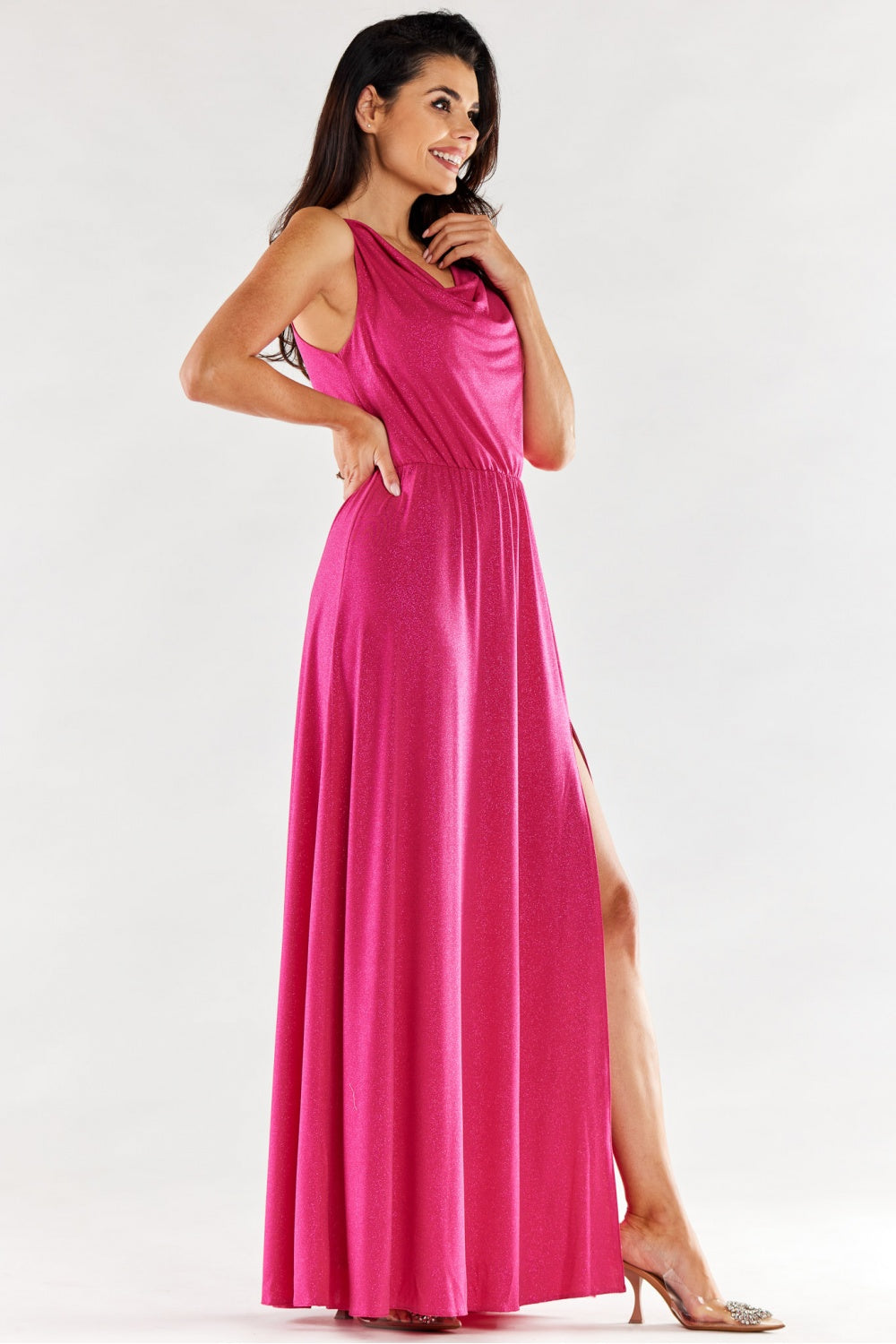 Awama Fuchsia Maxi Dress - view 2