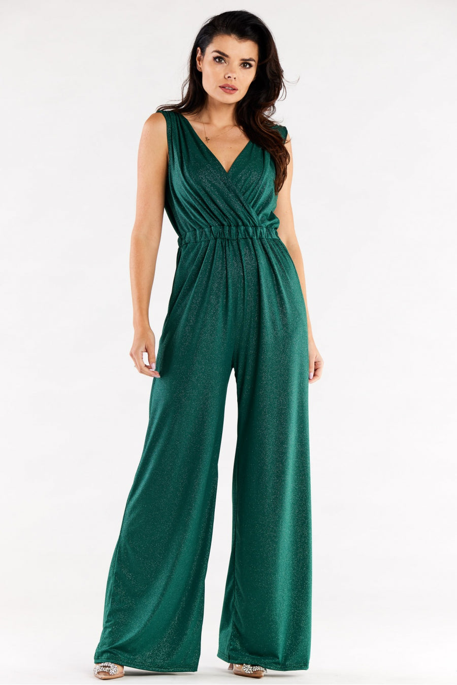 Awama Bottle Green Jumpsuit