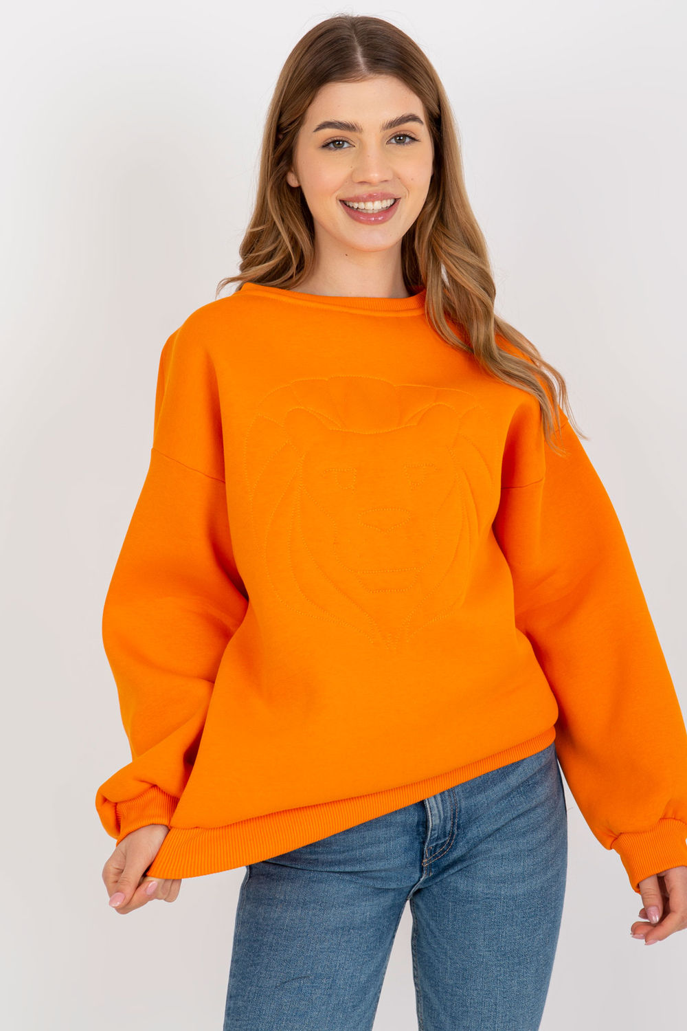 Ex Moda Orange Long Sleeve Sweatshirt