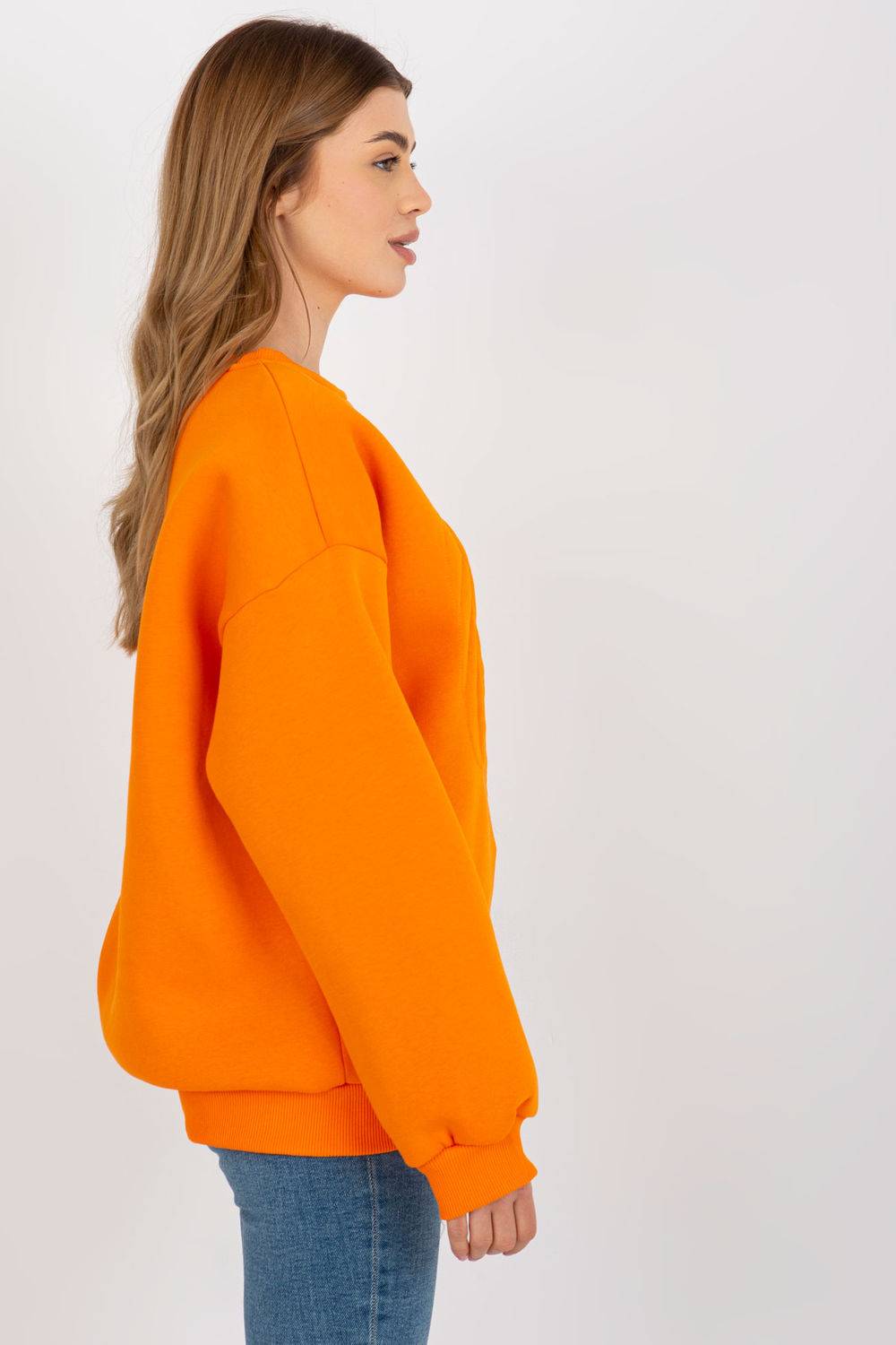 Ex Moda Orange Long Sleeve Sweatshirt - view 2