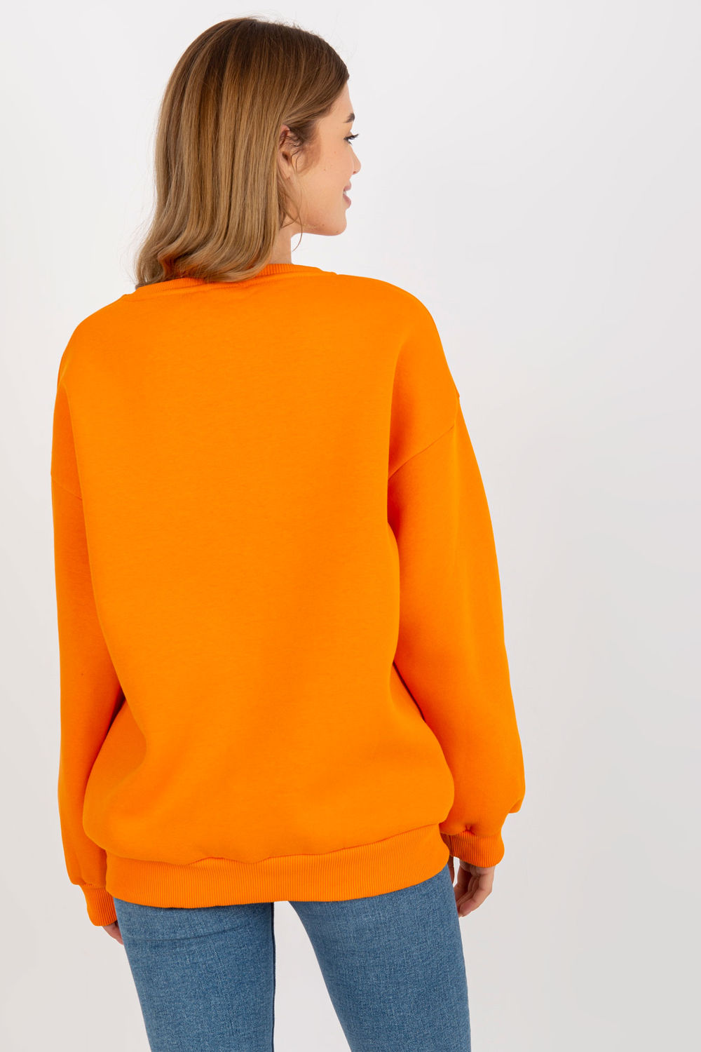Ex Moda Orange Long Sleeve Sweatshirt - view 3