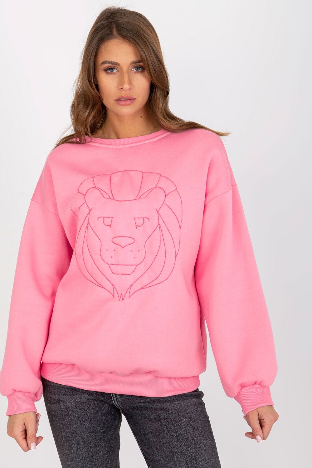 Ex Moda Pink Long Sleeve Sweatshirt