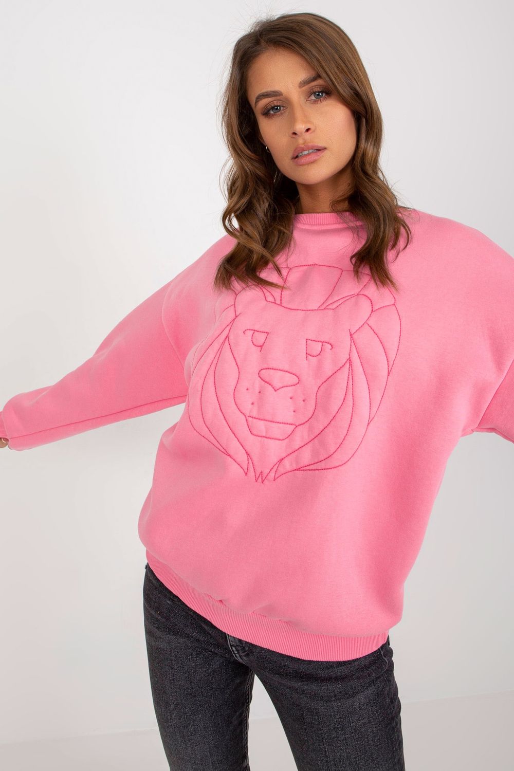 Ex Moda Pink Long Sleeve Sweatshirt - view 2