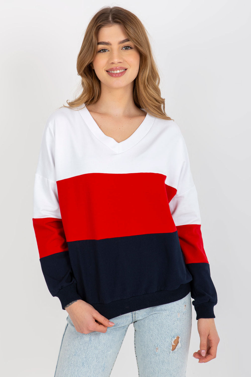 Rue Paris Navy Long Sleeve Sweatshirt