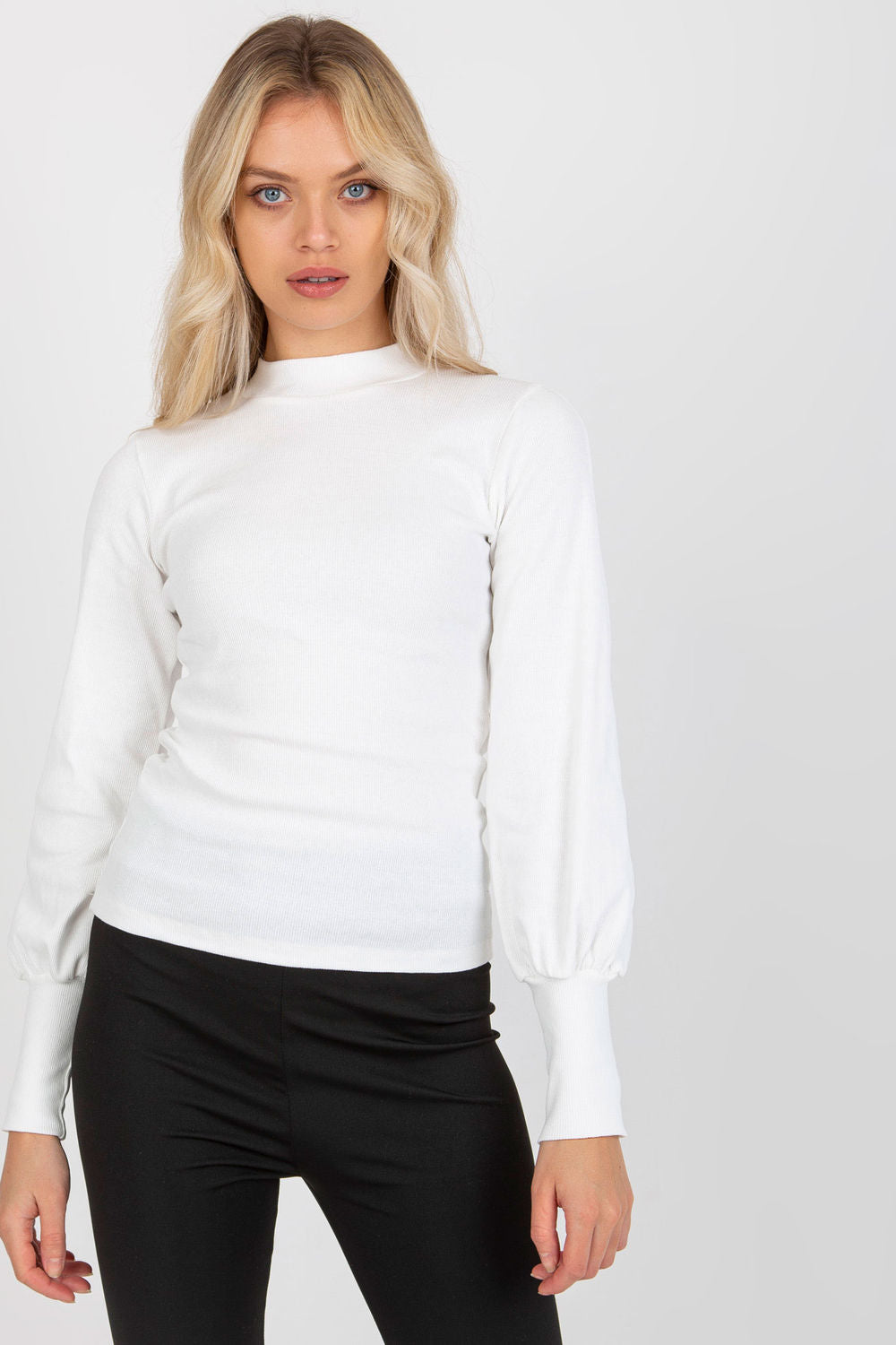 Rue Paris White Long Sleeve Blouse