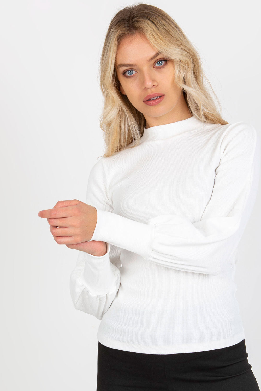 Rue Paris White Long Sleeve Blouse - view 3