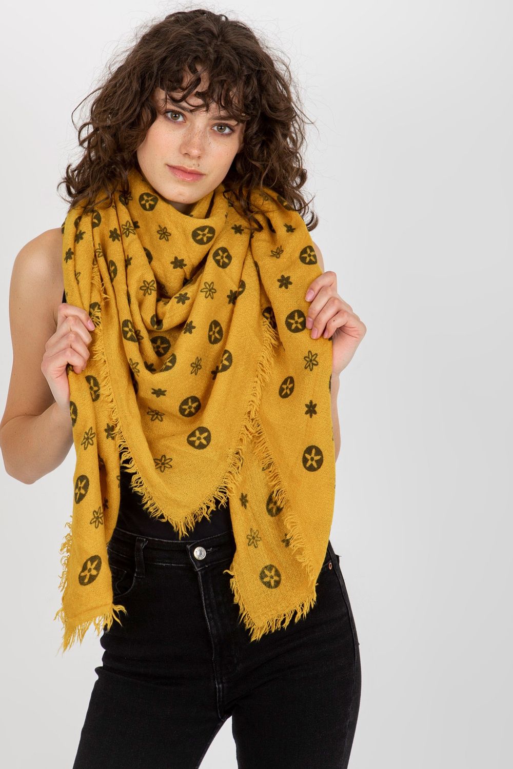 AT Dark Yellow Neck Scarf