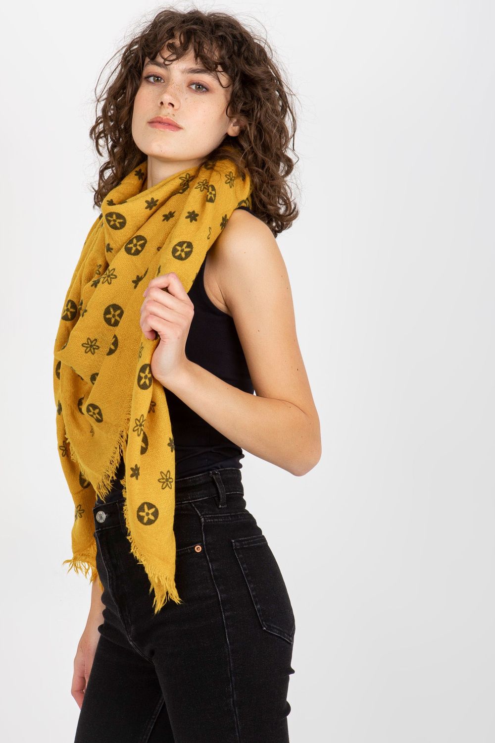 AT Dark Yellow Neck Scarf - view 2