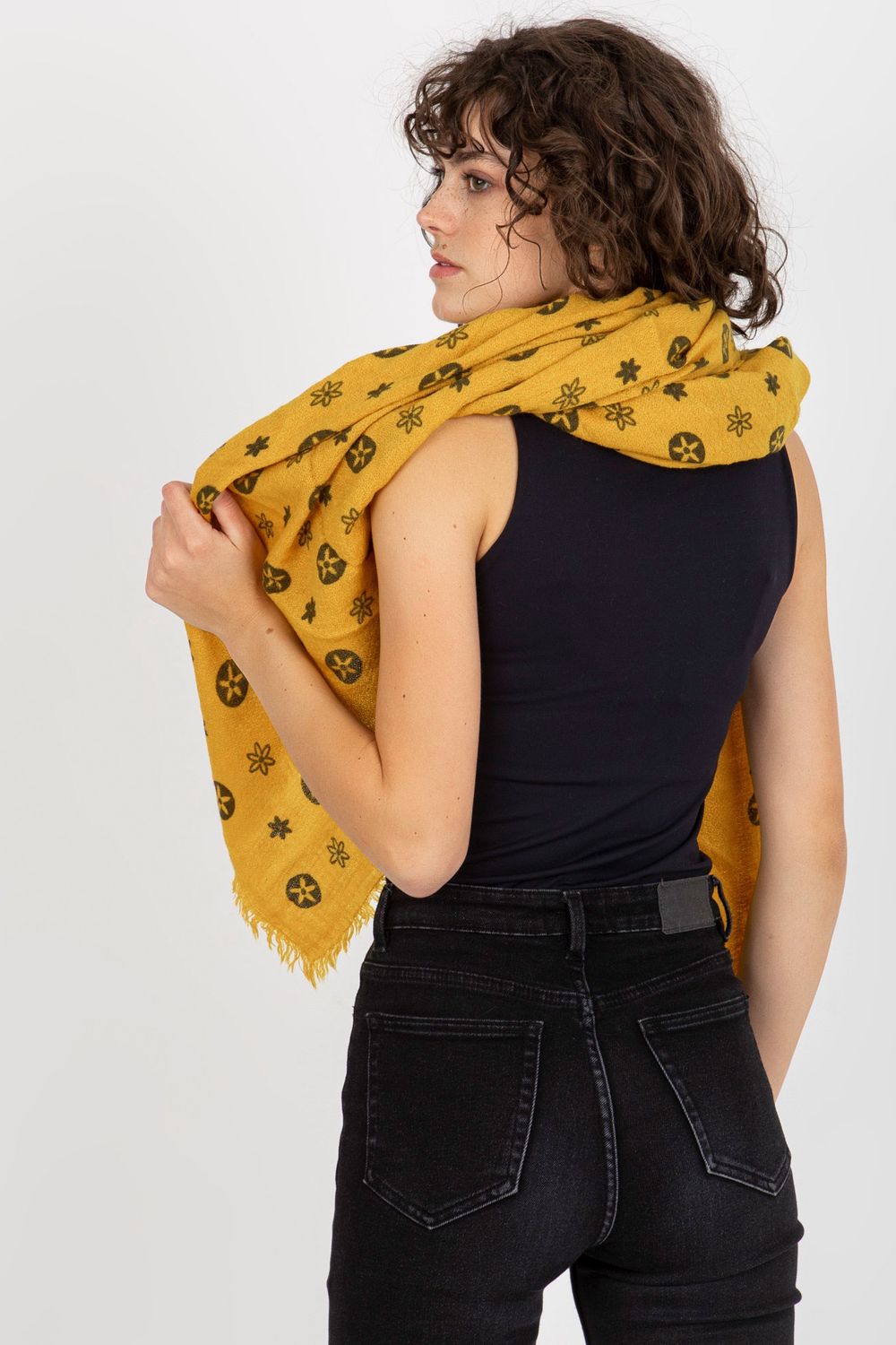 AT Dark Yellow Neck Scarf - view 3