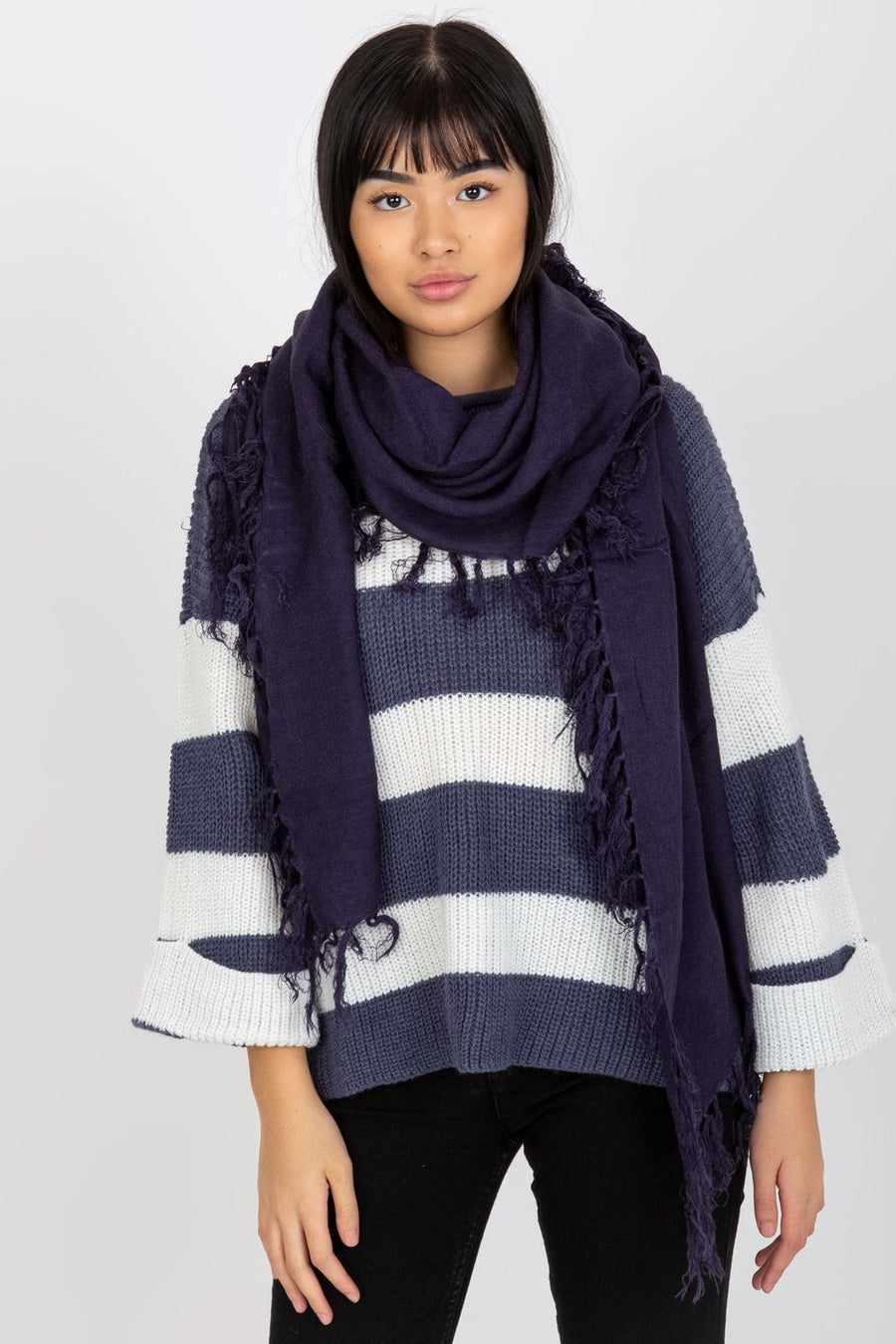 AT Dark Violet Shawl
