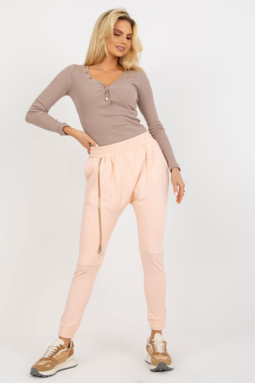 Ex Moda Peach High Waisted Joggers