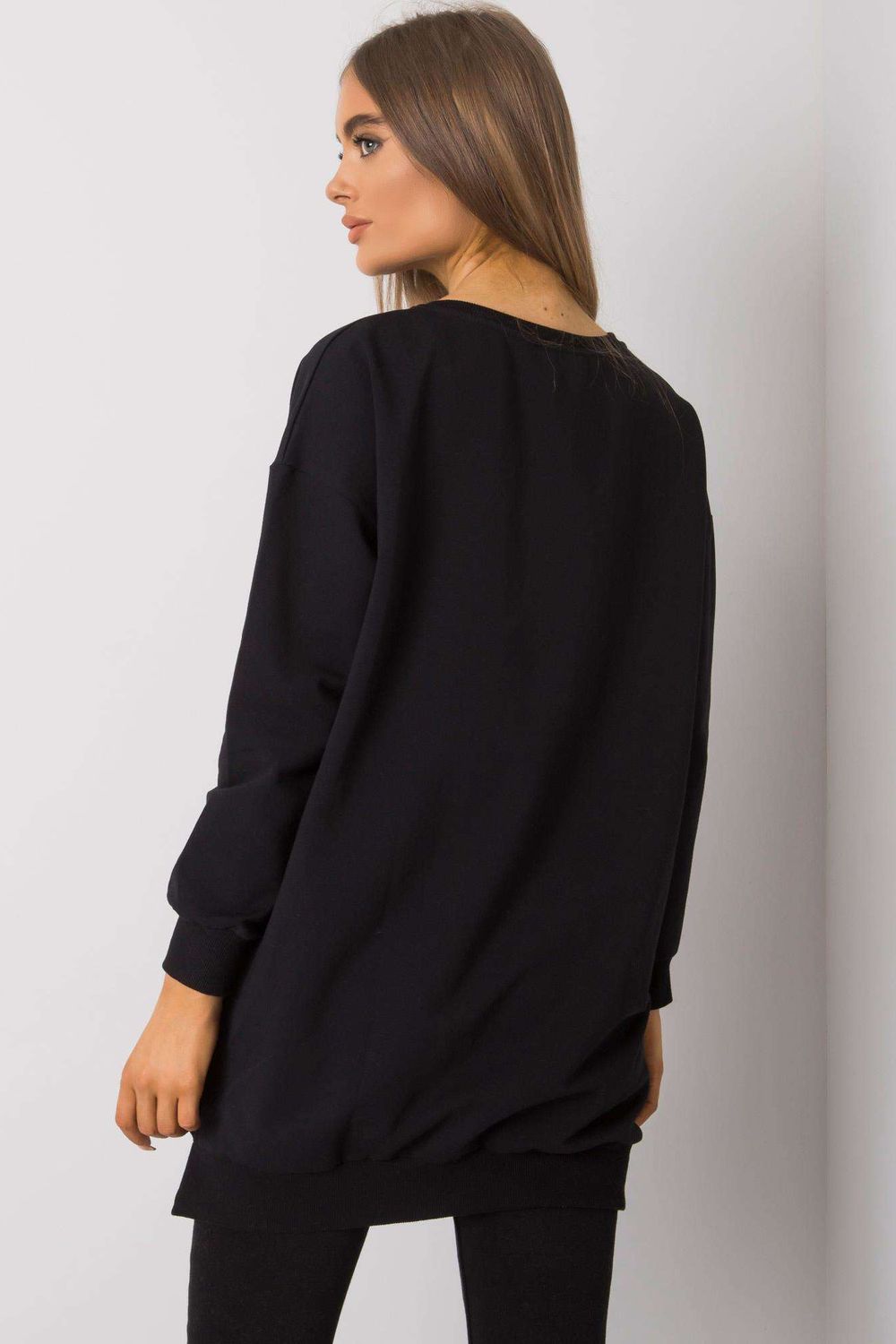 Rue Paris Black Long Sleeve Tunic - view 3