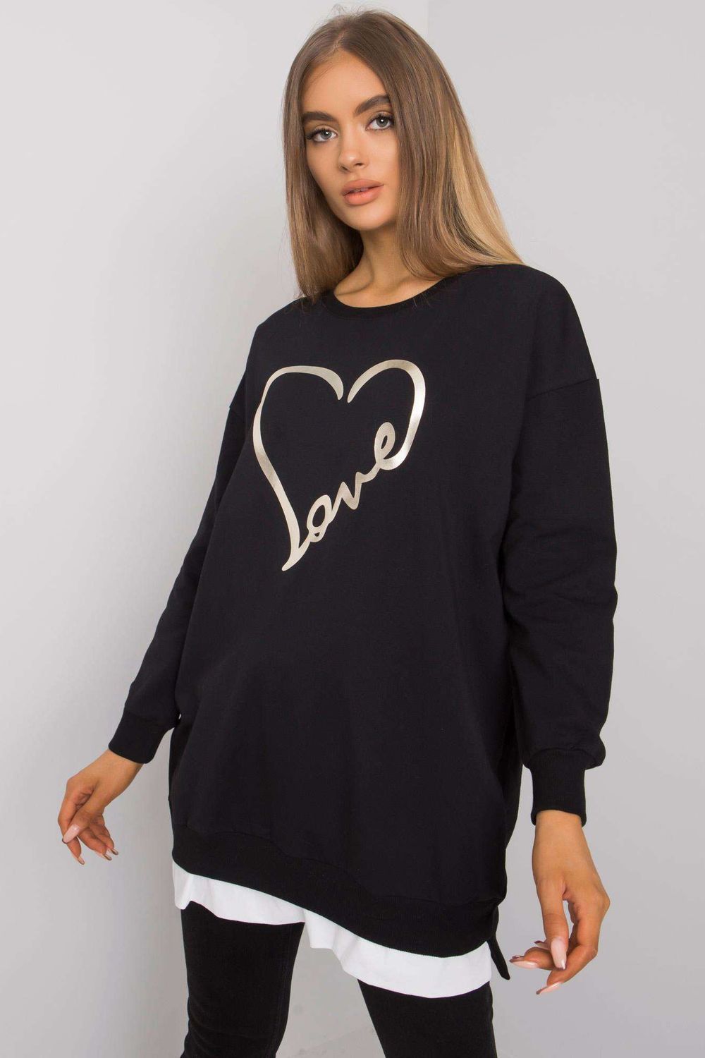 Rue Paris Black Long Sleeve Tunic - view 4