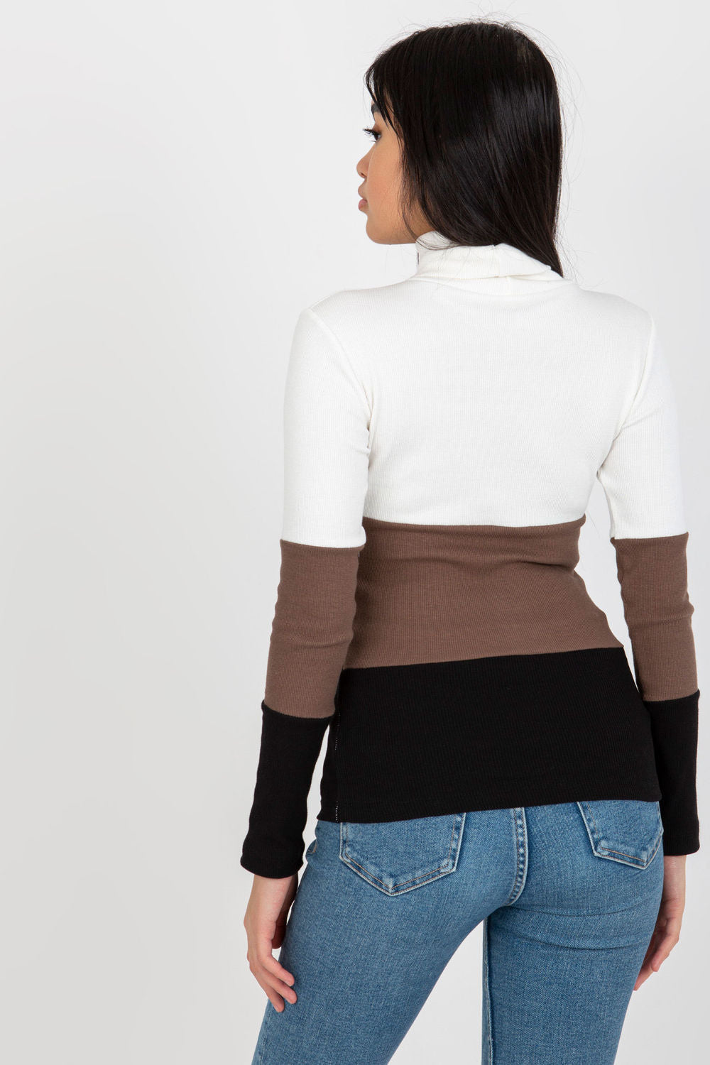 Rue Paris Black Roll Neck Jumper - view 3