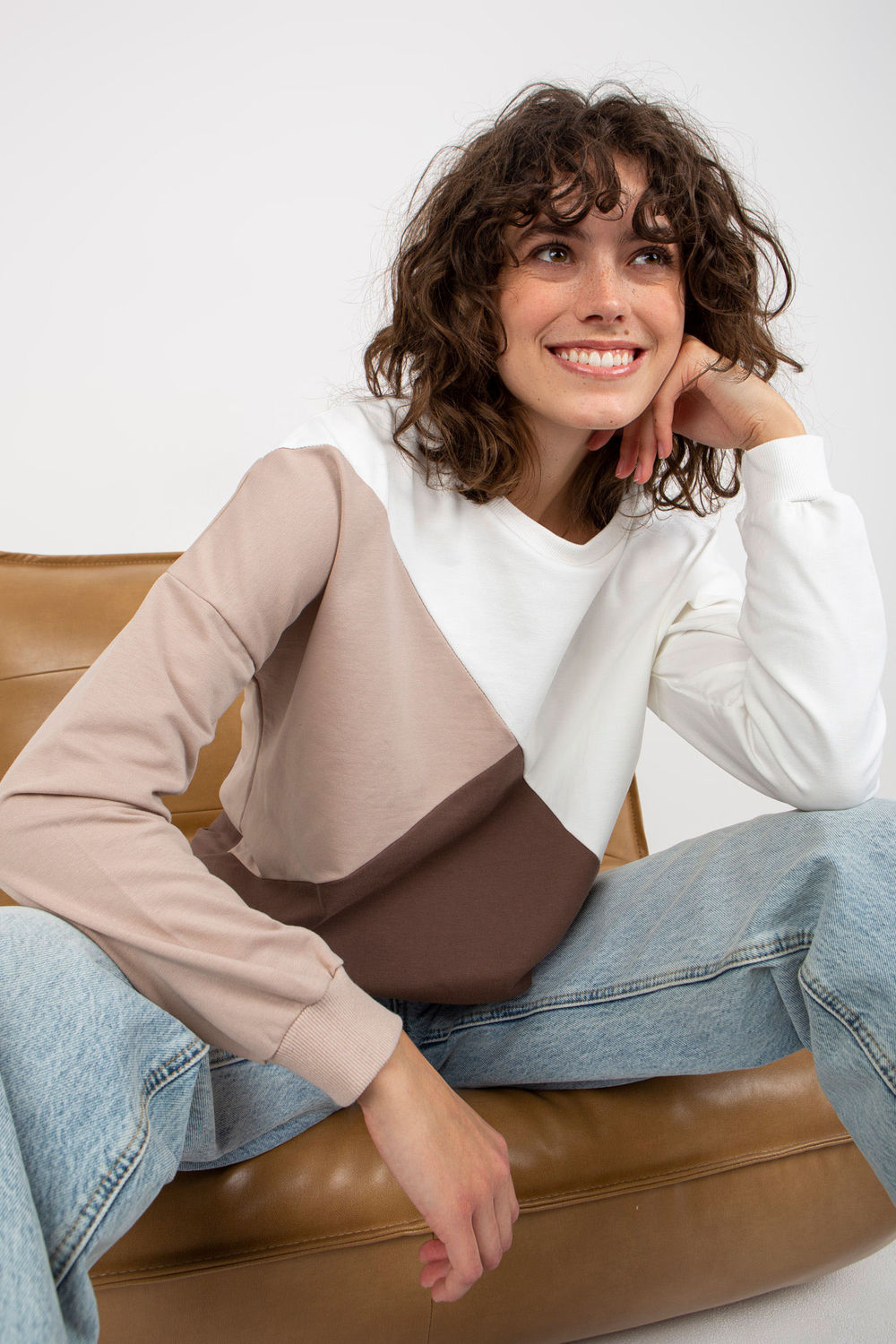 Relevance Brown Long Sleeve Sweatshirt - view 4