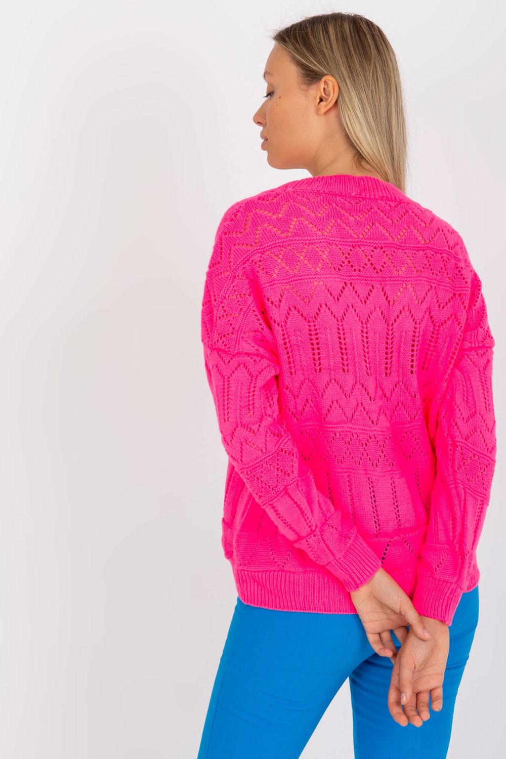 Rue Paris Neon Pink Cardigan - view 3