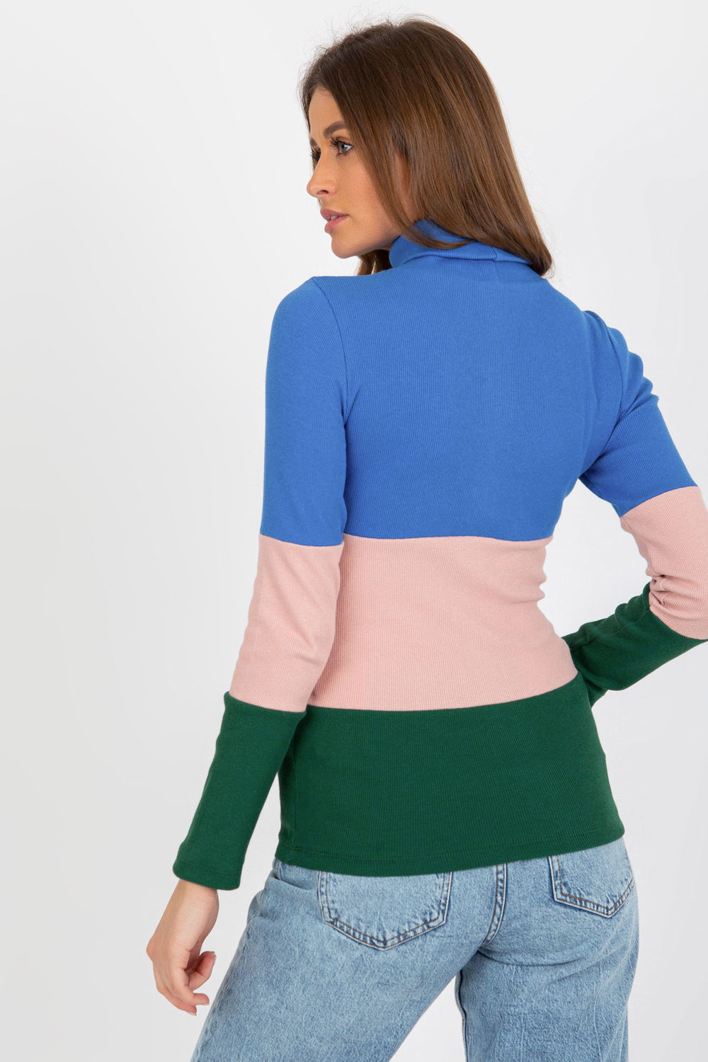 Relevance Dark Blue Long Sleeve Roll Neck Jumper - view 3