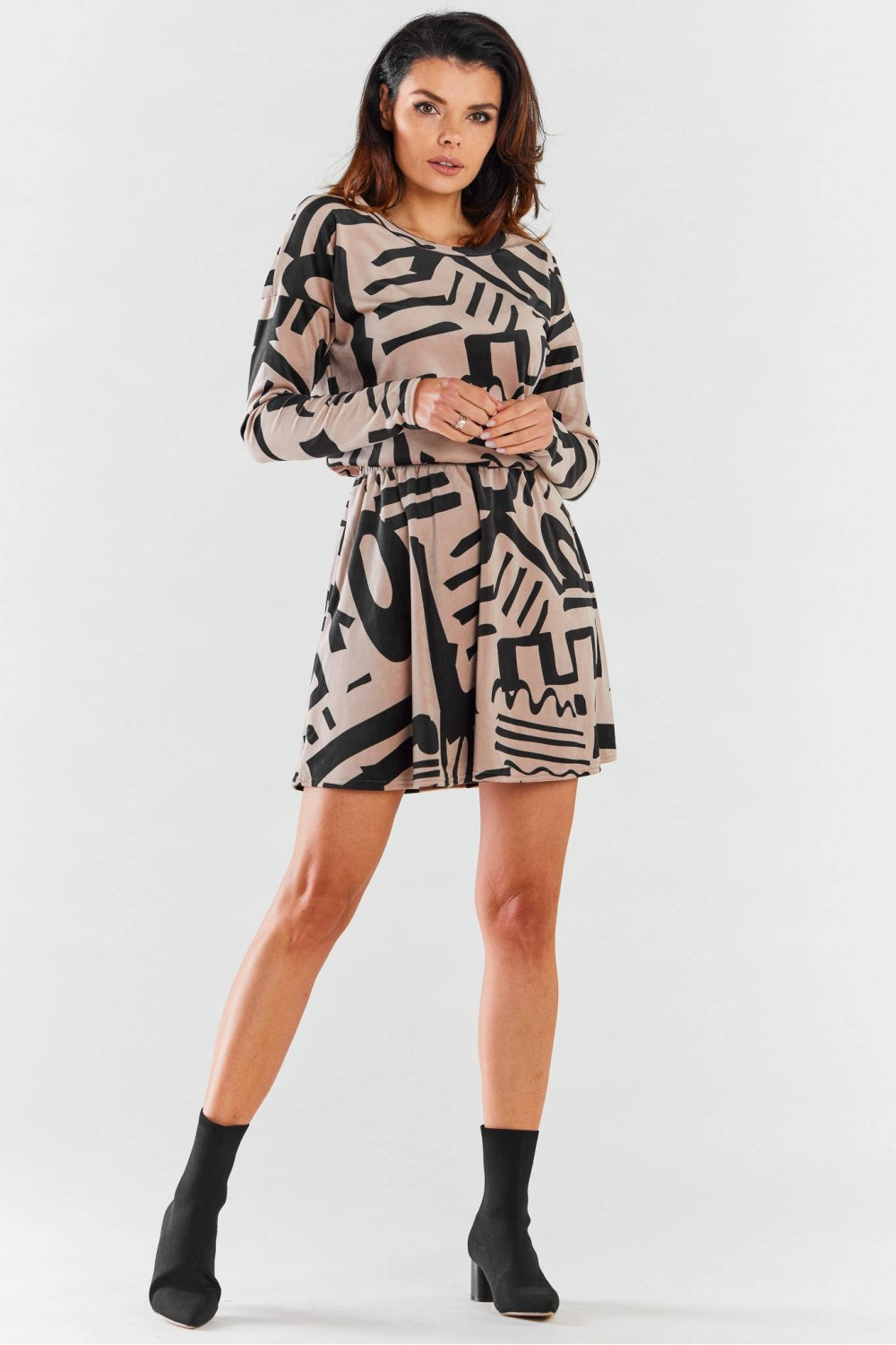Awama Patterned Dress - view 2