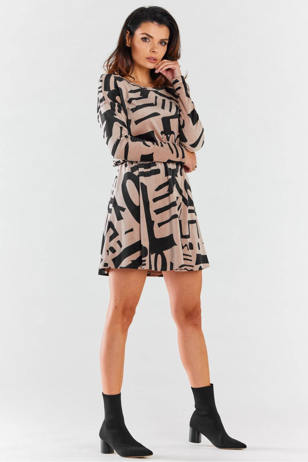 Awama Patterned Dress - view 3