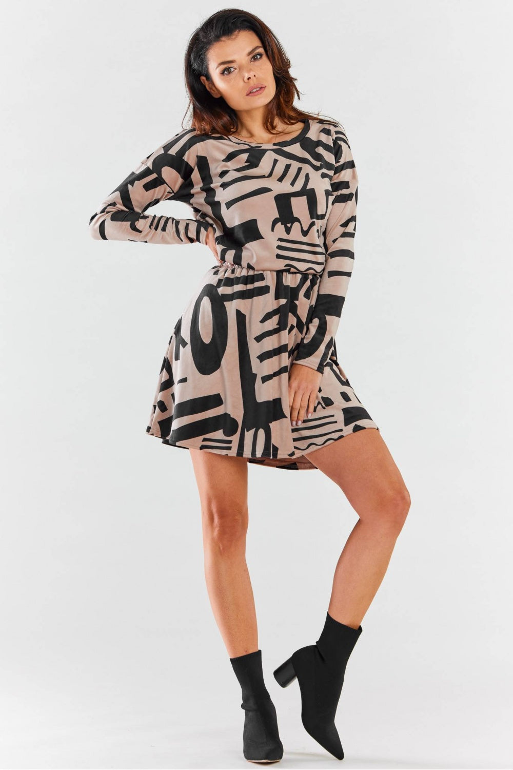 Awama Patterned Dress - view 4