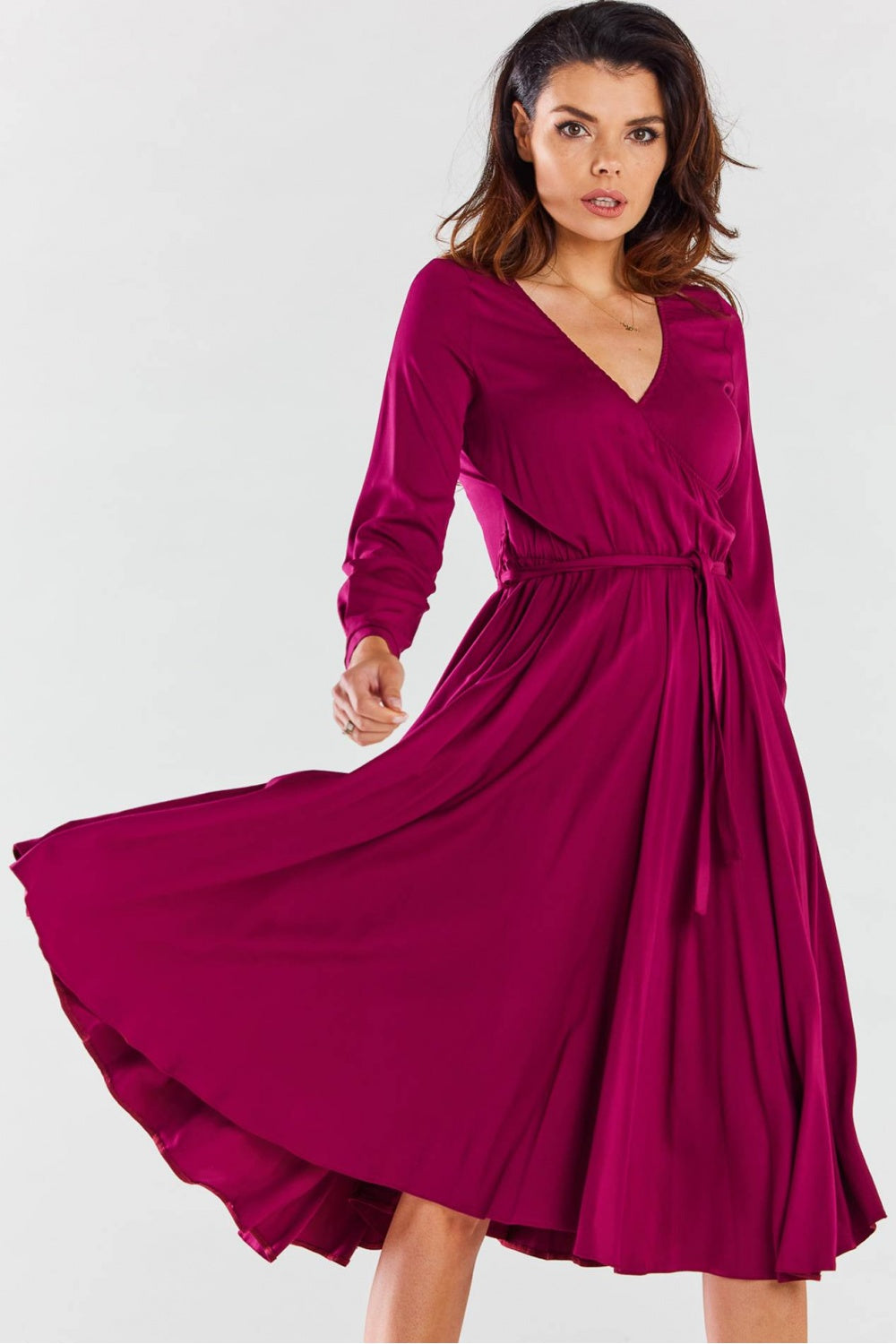 Awama Claret Dress