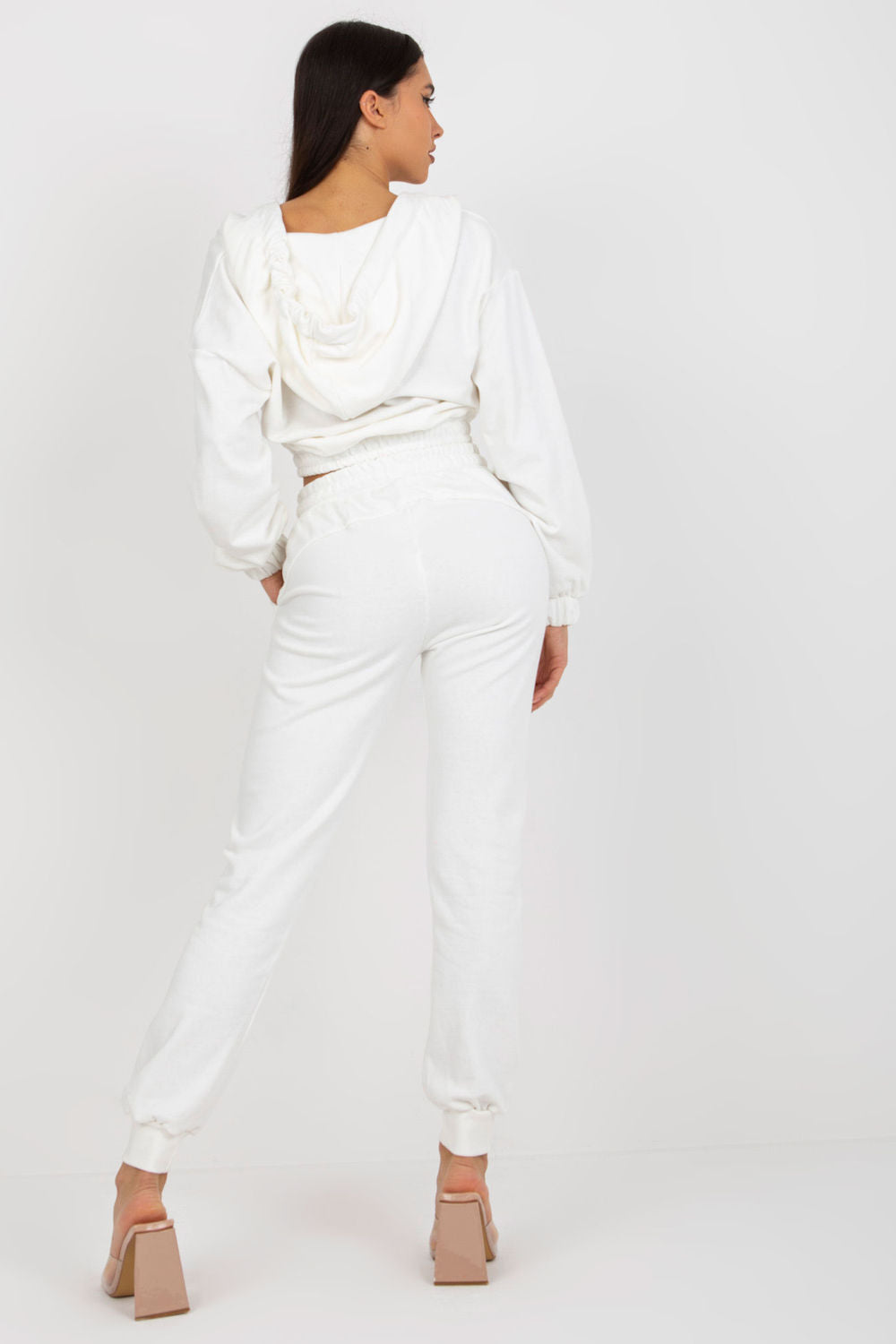 Ex Moda Ecru Wrap Long Sleeve Co-Ord Set - view 3