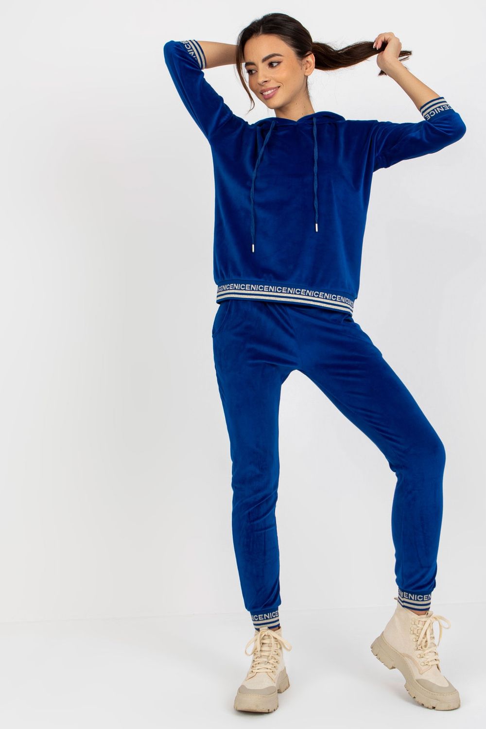 Relevance Cobalt Blue Velvet Co-Ord Set