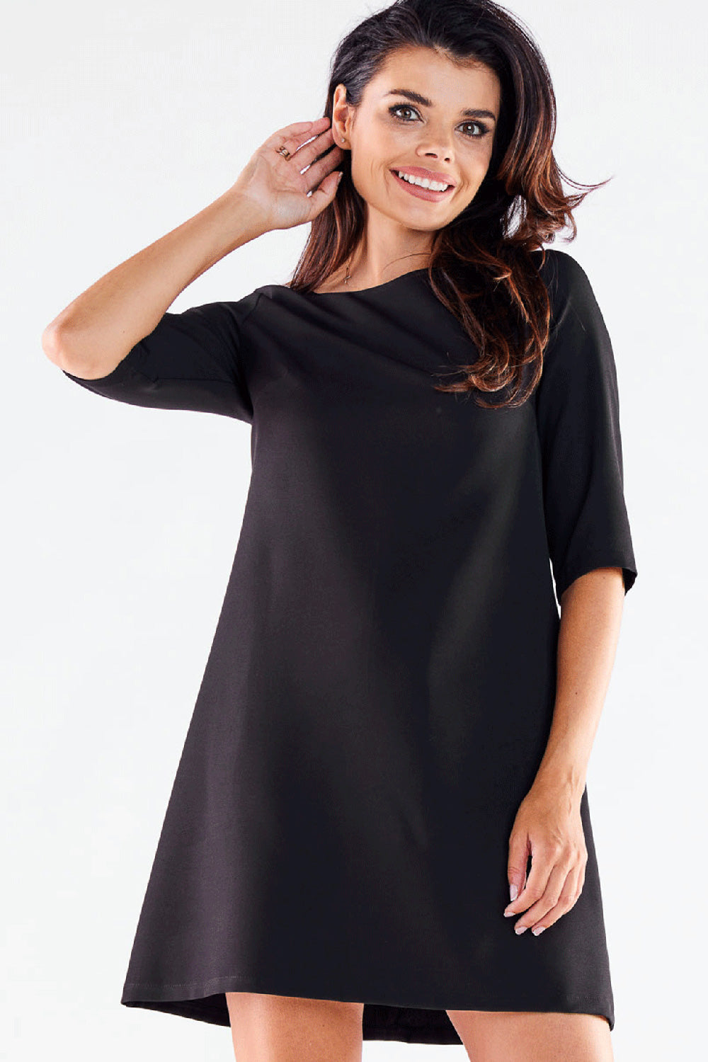 Awama Black Mini Dress