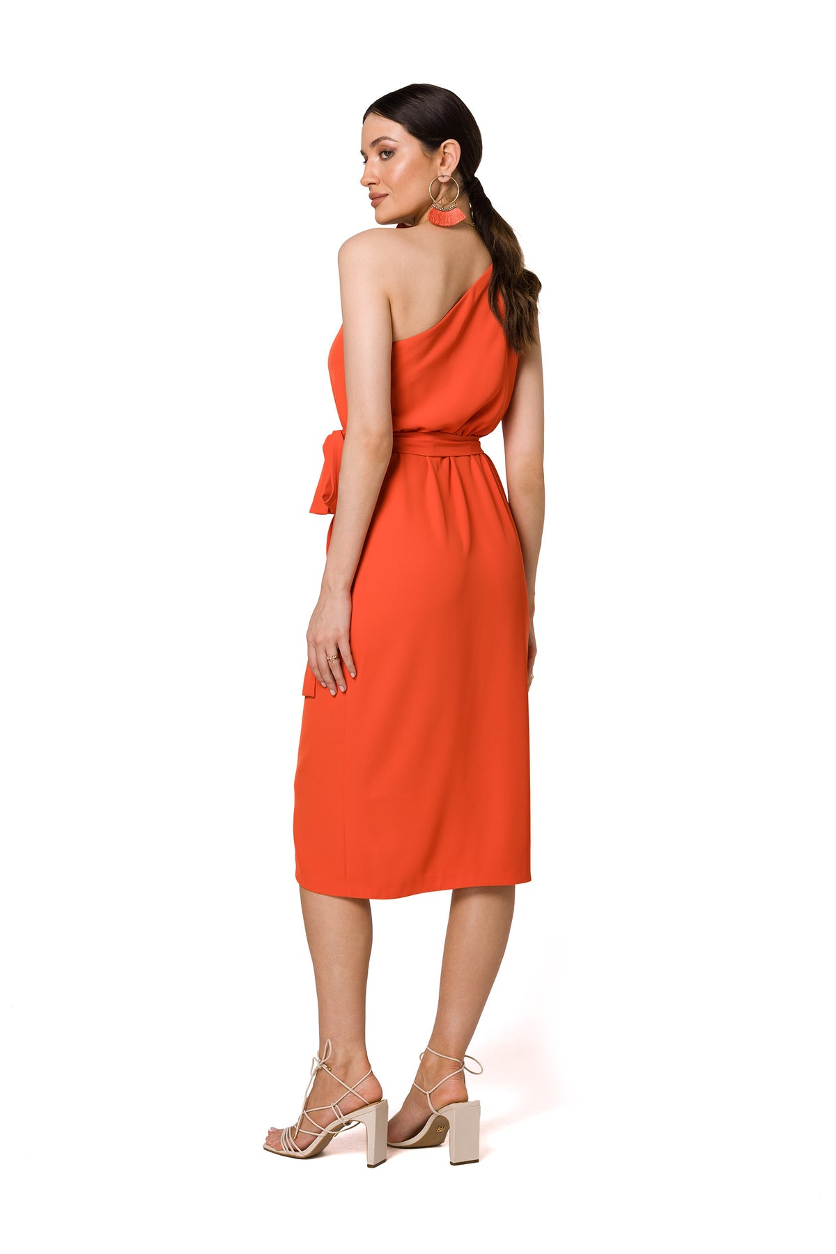 Makover Coral Cocktail Dress - view 2