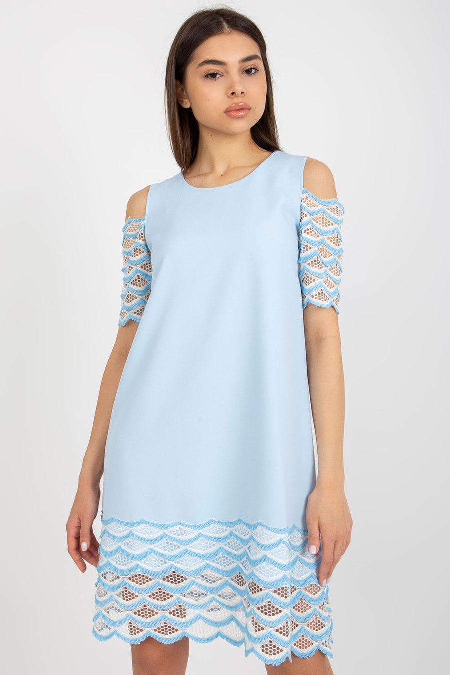 Lakerta Light Blue Cocktail Dress