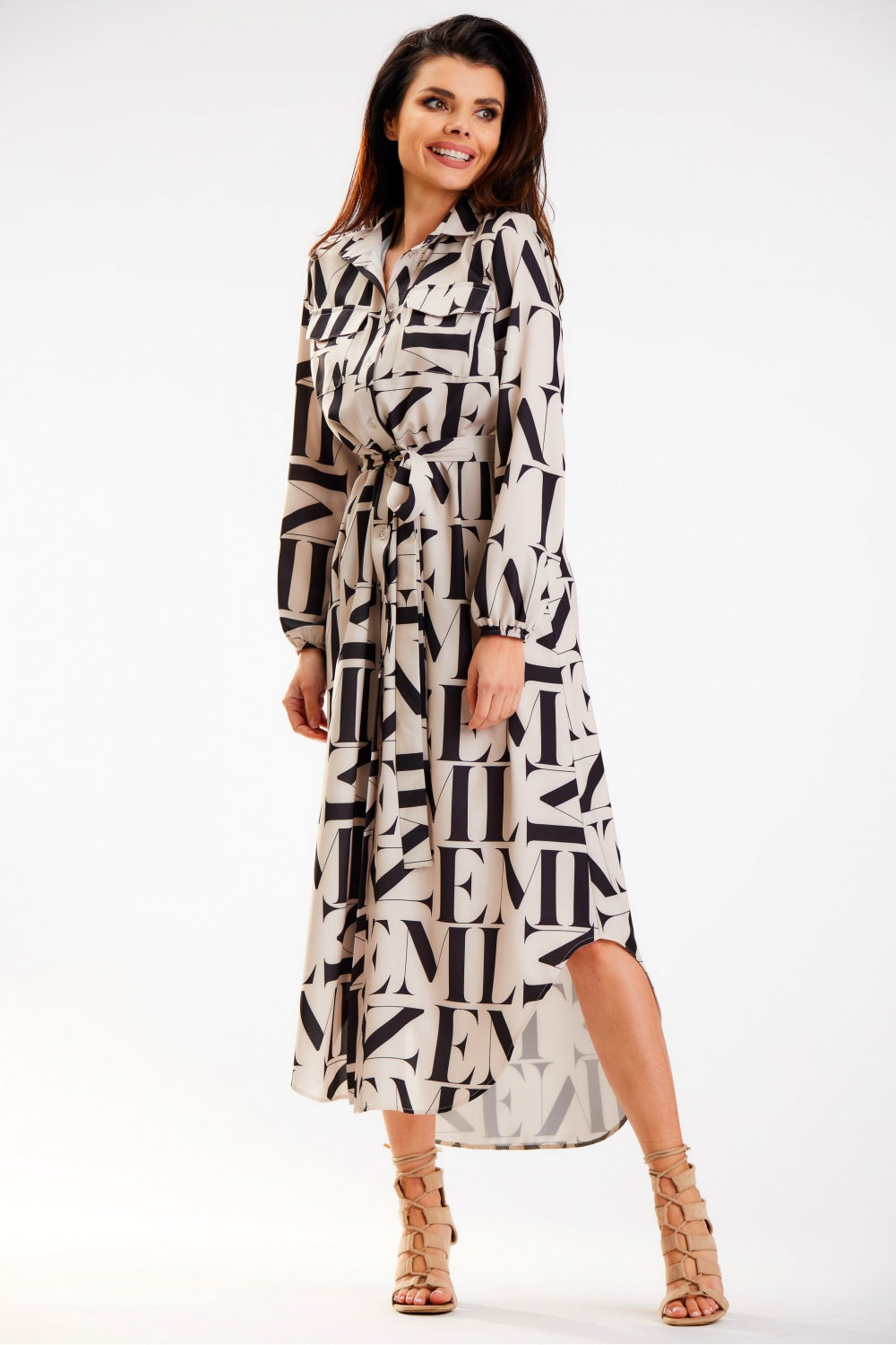 Awama Maxi Long Sleeve Dress - view 2