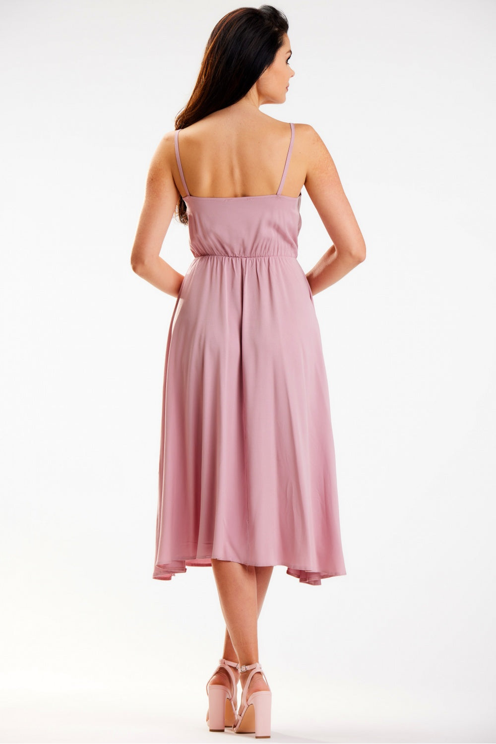 Awama Pink Midi Sleeveless Dress - view 3
