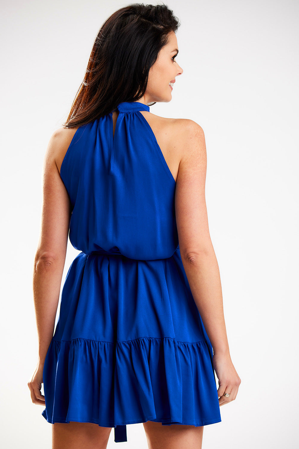Awama Blue A-Line Dress - view 3