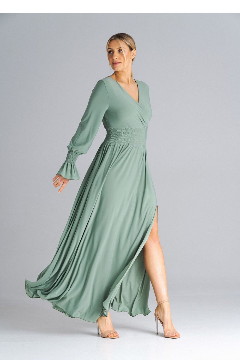 Figl Olive Maxi Dress - view 2