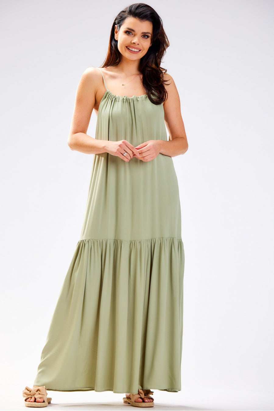 Awama Green Oversized Dress