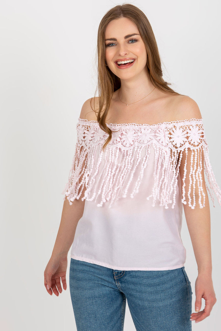 AT Light Pink Lace Blouse