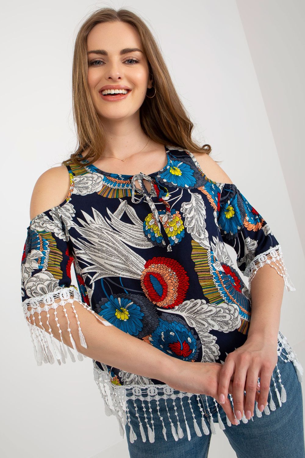 AT Navy Blouse - view 2