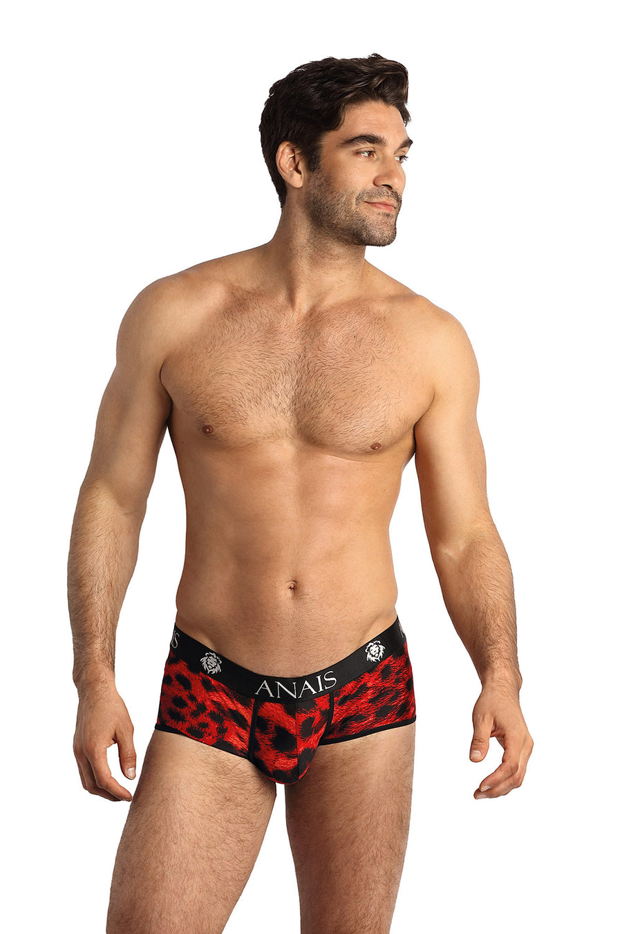 Anais Savage Brief Red Leopard Print Men's Boxers
